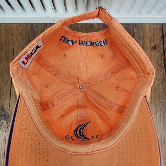 2015 U.S. Open Chambers Bay USGA Event Strapback Hat Cap Orange Canvas Golf Dad - Picture 9 of 10
